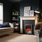 FireFX Amara Electric Fire in Chrome and Black