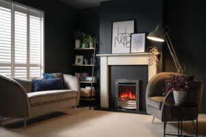 FireFX Amara Electric Fire in Chrome and Black