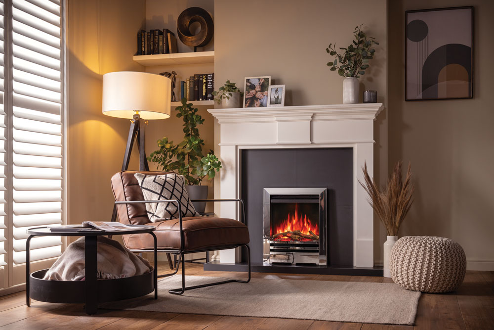 FireFX Anya Electric Fire in Chrome